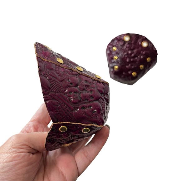 Purple Skeleton Leather Toe Guards for Roller Skates Toe Caps - Picture 6 of 12